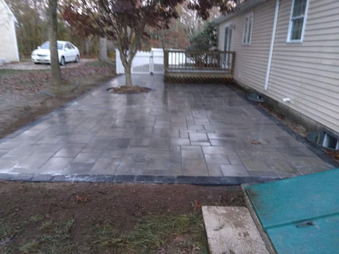 Patio Installation with Paver Design image